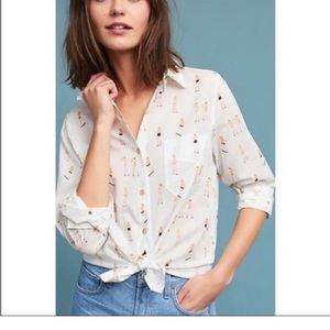 Anthropologie Acote Roller Skating Shirt